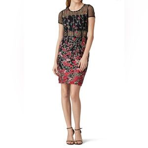 VONE Black Floral Arlan Dress Size 16 US $224